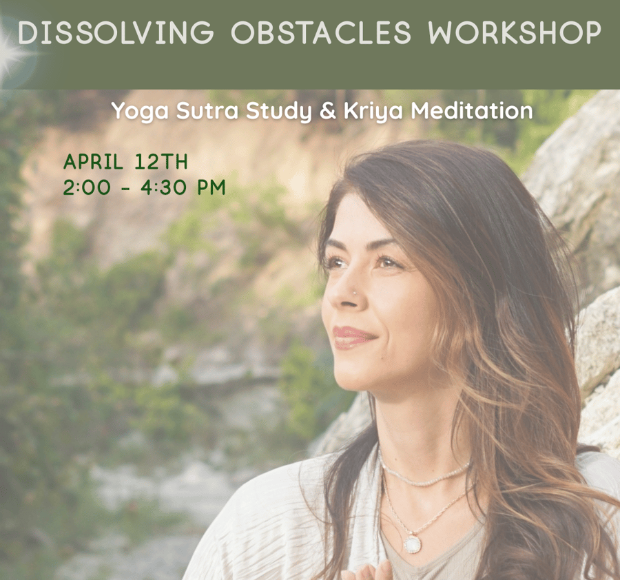 Dissolving Obstacles: A Yoga Sutra Study & Kriya Meditation Workshop at 3rd Eye in Austin